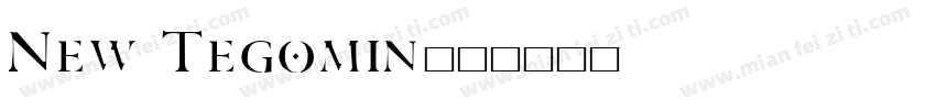 New Tegomin字体转换